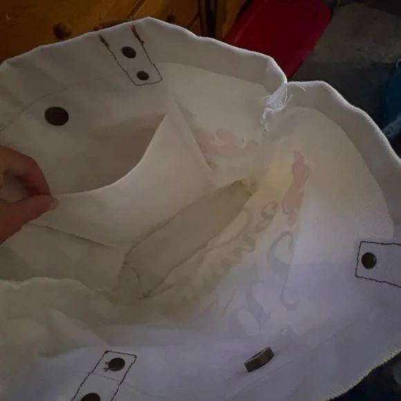 Simply Southern White Tote with Pink Accents - Picture 9 of 10